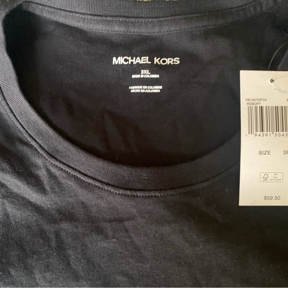 Nwt Mens Michael Kors black T-shirt. Sz.3xl - Picture 4 of 5